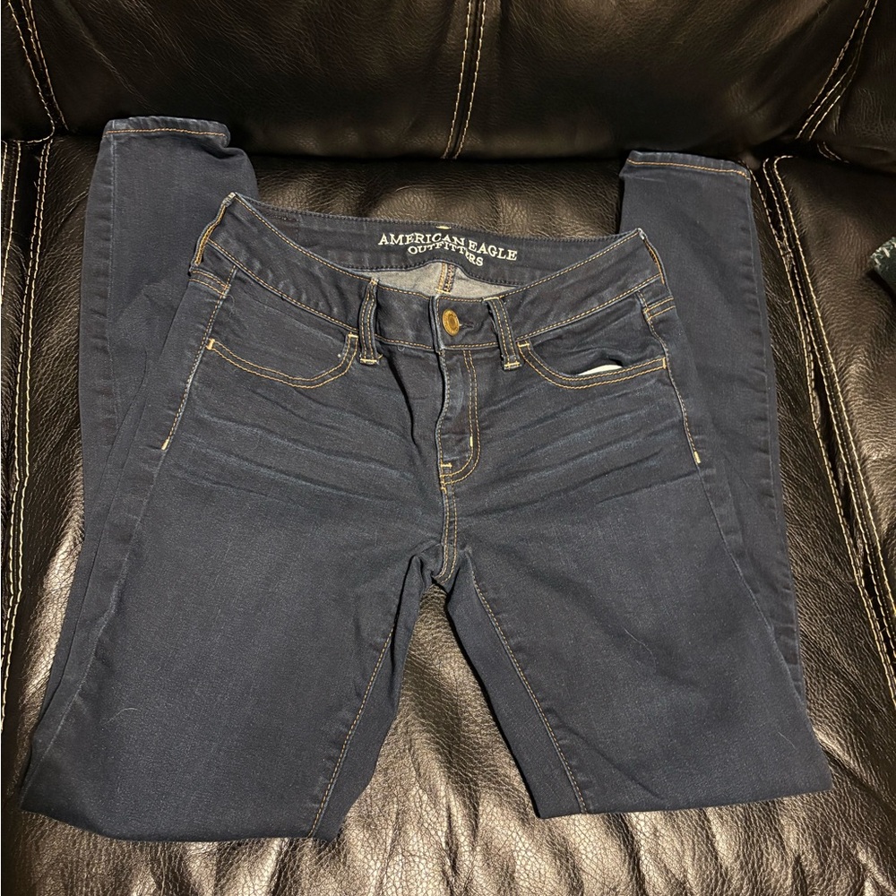 American Eagle Outfitters Women's Navy Skinny Jeans